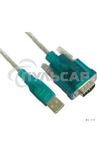 Кабель AM/Com port 9pin 1.2м Aopen/Qust адаптер USB -> RS232, DE9P (добавляет в систему новый COM порт), ACU804