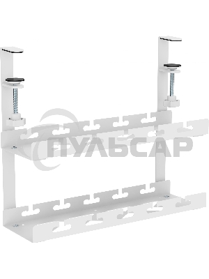 Кабель-канал Cactus CS-CM-400-2WT для столов 40x13.4x34.2см белый