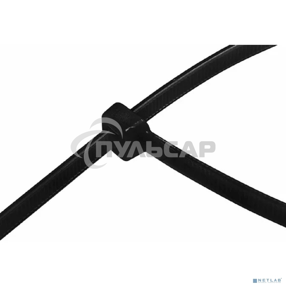 Хомут-стяжка кабельная нейлоновая Rexant 80 x2,5 мм, черная, упаковка 100 шт.