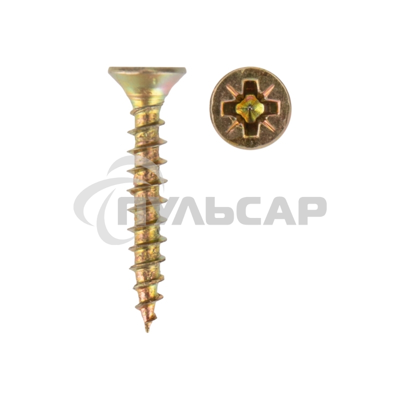 Саморез универсальный KRANZ 3х20, желтый цинк, упаковка поставщика ( 32 000 шт. )