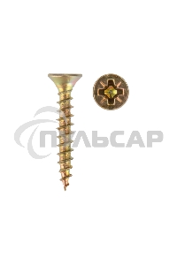 Саморез универсальный KRANZ 3х20, желтый цинк, упаковка поставщика ( 32 000 шт. )