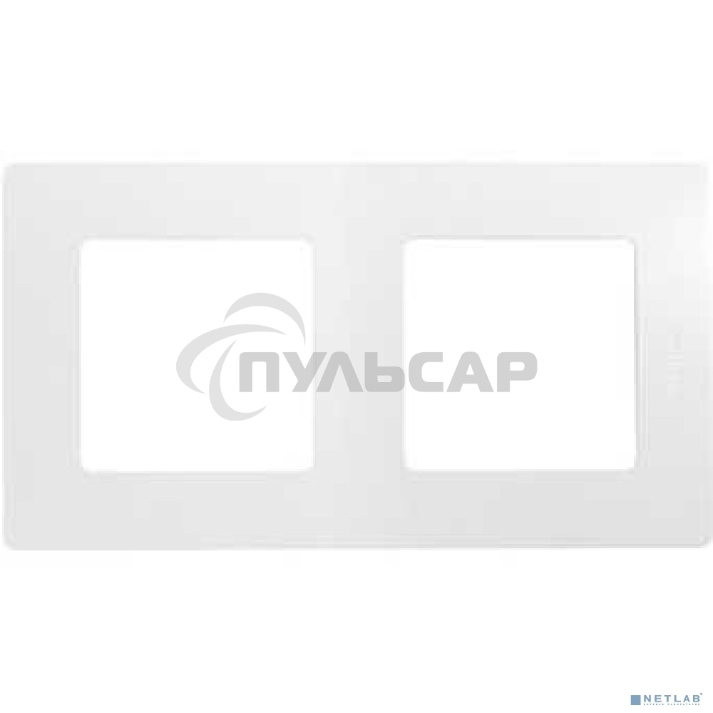 Рамка 2-м Etika белый  Leg 672502