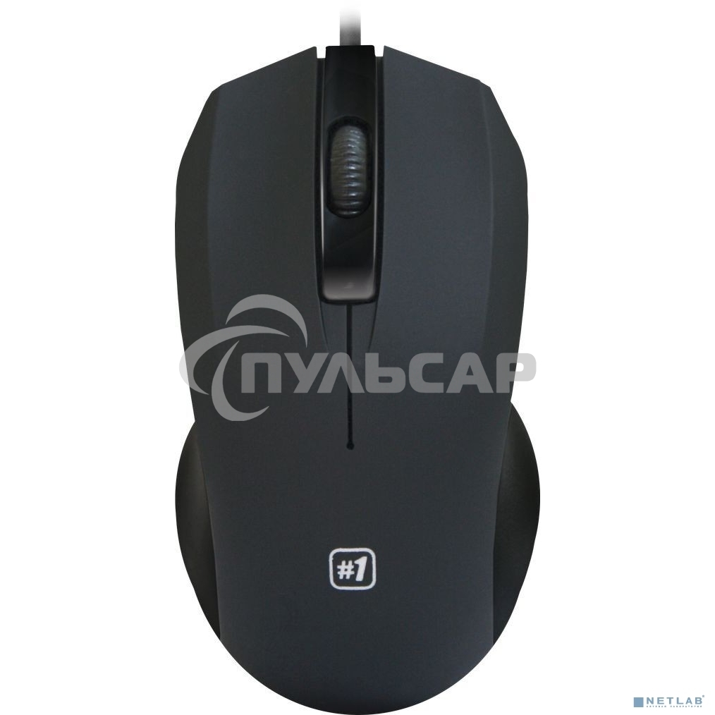 Мышь проводная Defender MM-310 черный, 1000 dpi, USB, кнопки - 3