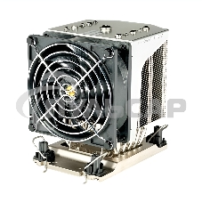 Кулер Ablecom ACL-S41130 серебристый 90 мм алюминий/медь 4700 об/мин, 46 дБ, 4 pin, 400 Вт, 124.5 мм