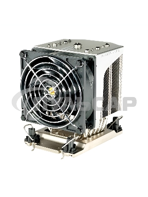 Кулер Ablecom ACL-S41130 серебристый 90 мм алюминий/медь 4700 об/мин, 46 дБ, 4 pin, 400 Вт, 124.5 мм