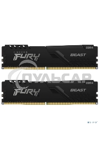 Оперативная память Kingston 32Gb 3200MT/s DDR4 CL16 DIMM (Kit of 2) 1Gx8 FURY Beast Black