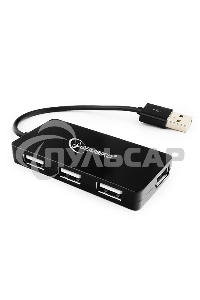 Концентратор USB 2.0 Gembird UHB-U2P4-03, 4 порта, блистер