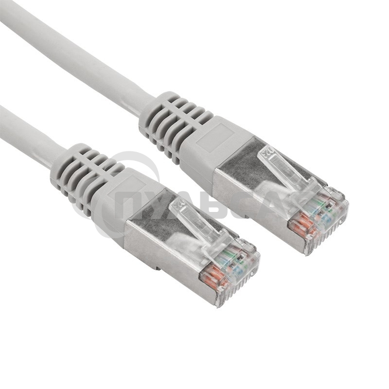 Пaтч-корд F/UTP Rexant, категория 5e, RJ45-RJ45, экранированный, 24AWG, LSZH, серый, 5м