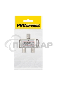 Делитель (FD-2515) ТВ х 2 под F разъем 2500 СПУТНИК PROCONNECT