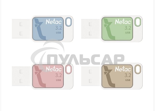 Флешка USB Netac UA31 64 Gb <NT03UA31N-064G-32BL>, USB 3.2