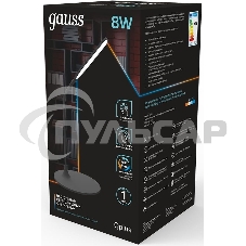 Светильник Gauss GT5022 настольный на подставке черный 8Вт