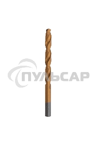 Сверло по металлу Matrix, 9 мм, HSS, нитридтитановое покрытие, цилиндрический хвостовик