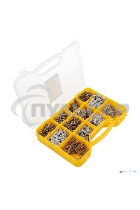 Набор саморезов и дюбелей Kranz 590 шт.