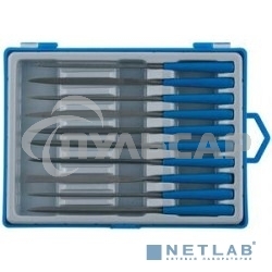 Профи набор надфилей ЗУБР 10 шт 140 мм, в боксе