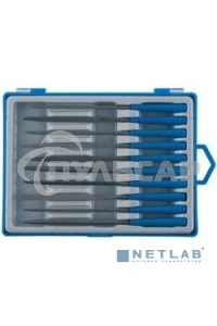 Профи набор надфилей ЗУБР 10 шт 140 мм, в боксе