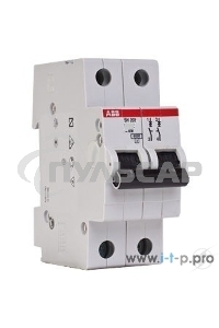 Выключатель автоматический ABB 2CDS252001R0164 2-полюсной S202 C16