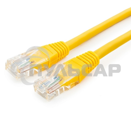 Патч-корд UTP Cablexpert кат.5e, 0.25м, литой, многожильный, желтый