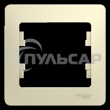 Рамка 1-м Glossa беж. SchE GSL000201