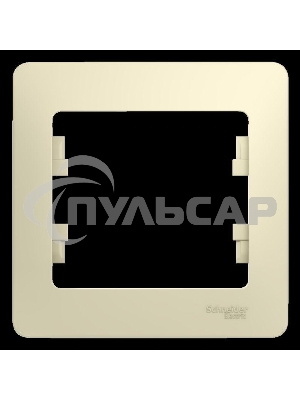 Рамка 1-м Glossa беж. SchE GSL000201