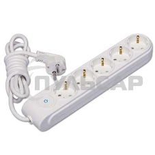 Удлинитель 5х5м с заземл. 16А защ. шторки Makel N5310063