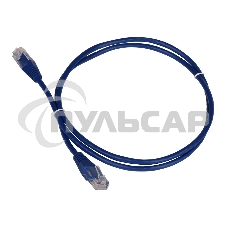 Патч-корд Lanmaster TWT UTP кат.5e, с заливными колпачками, 1.0 м, синий