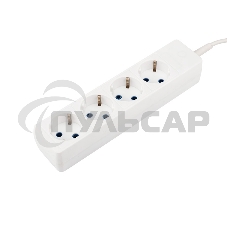 Удлинитель PROconnect 4 гнезда, 10 м, 3х0.75 мм², с/з, белый Удлинитель PROconnect 4 гнезда, 10 м, 3х0.75 мм², с/з, белый