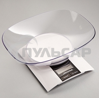 Весы настольные электронные АКСИНЬЯ КС-6505 белый: 3кг (12)