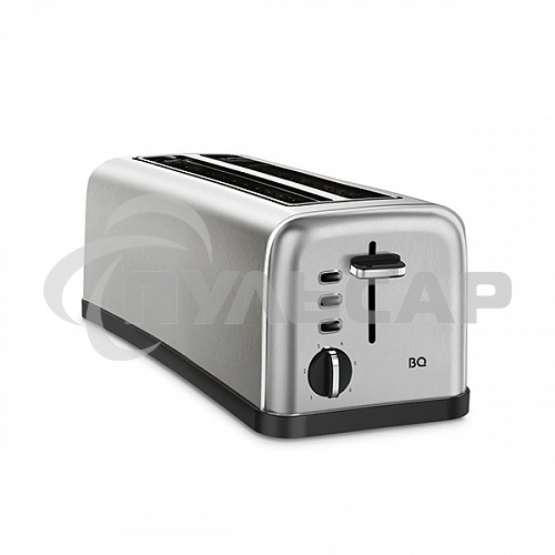 Тостер BQ T2003 Steel-Black, Мощность 1500 Вт, 6 степеней поджаривания