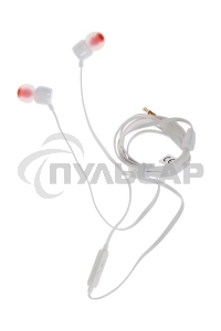 Наушники JBL Tune 110, 3.5 мм, внутриканальные, белый
