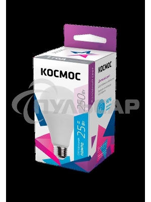 Лампа светодиодная A65 25Вт 6500К E27 220В Космос LkecLED25wA65E2765