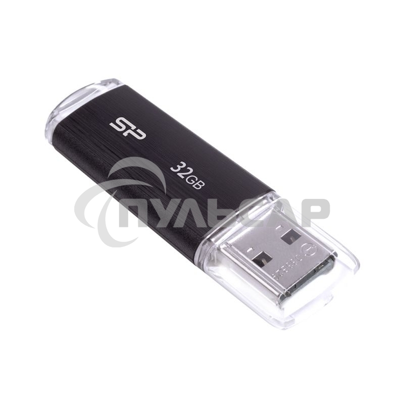 Флешка USB 32 Gb Silicon Power Ultima U02 (SP032 GbUF2U02V1K), USB 2.0, черный