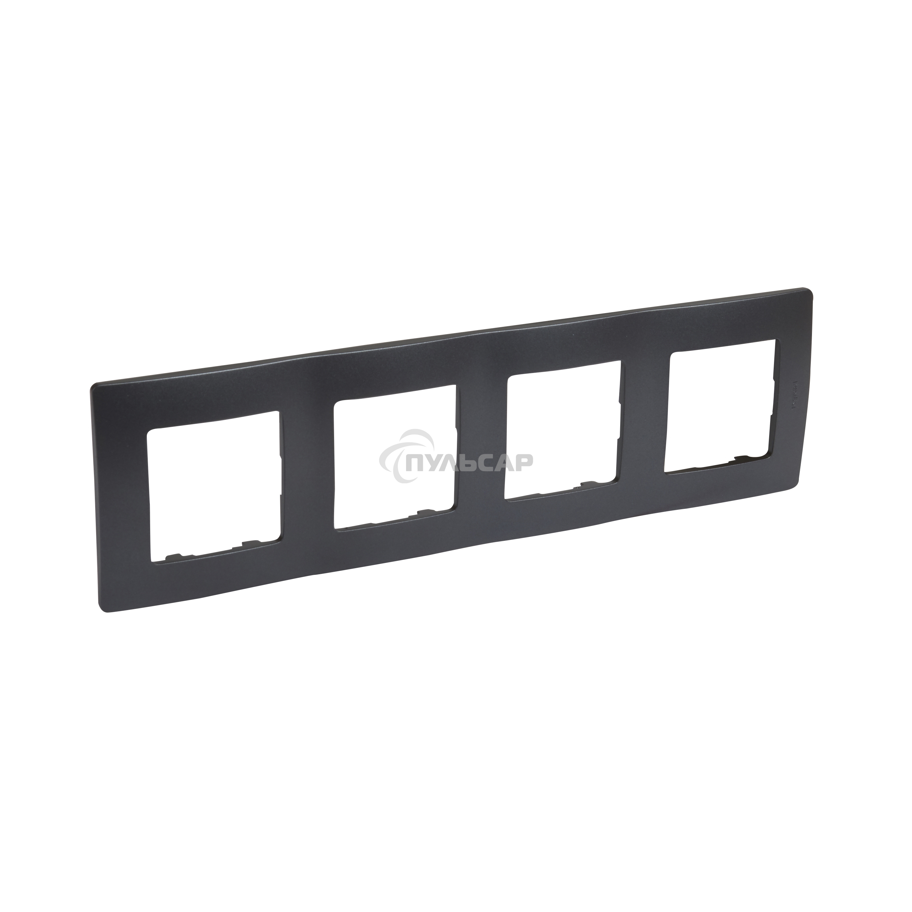 Рамка 4поста антрацит ETIKA Рамка 4поста антрацит ETIKA