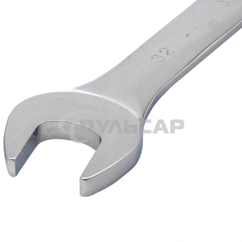 Ключ комбинированный трещоточный Matrix, 32 мм, CrV зеркальный хром