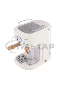 Кофеварка рожковая Maunfeld MF-737BG PRO бежевый, исп. кофе - молотый, 1.5 л, 1250 Вт, 15 бар