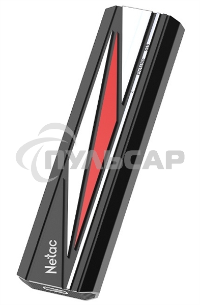 Внешний SSD Netac ZX20L, 512 GB, USB 3.2 Gen 2x2 Type-C, R/W 2000/1800, черный