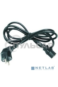 Шнур сетевой, евровилка угловая - евроразъем С13, кабель 3x0,75 мм², длина 3 метра (PVC пакет) Rexant