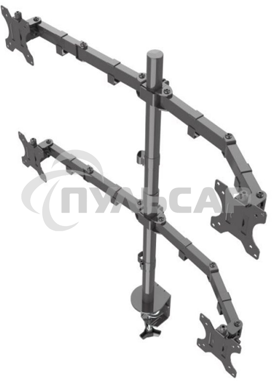 Кронштейн ONKRON D421E для четырех мониторов 13