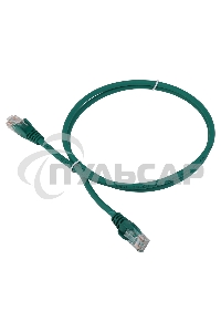 Патч-корд LANMASTER LSZH UTP кат.5e, 5.0 м, зеленый