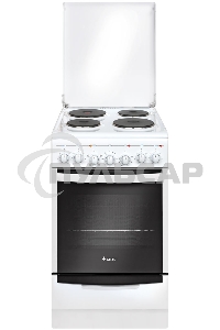 Плита электрическая Gefest 5140-02 0037 белый, конфорок 4 электрических, духовка 60 л, 50 см x 85 см x 58.5 см