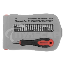 Отвертка Matrix для точных работ с насадками Fusion, 22 пр. в пласт. пенале