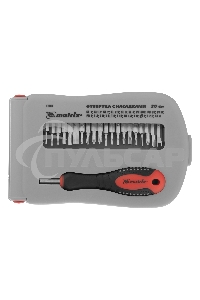 Отвертка Matrix для точных работ с насадками Fusion, 22 пр. в пласт. пенале