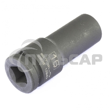 Головка ударная удлиненная шестигранная, 16 мм, 1/2