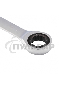 Ключ комбинированный трещоточный Matrix, 32 мм, CrV зеркальный хром