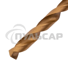 Сверло по металлу Matrix, 9 мм, HSS, нитридтитановое покрытие, цилиндрический хвостовик