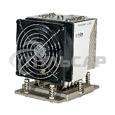 Радиатор для процессора Ablecom ACL-S42130 серебристый, 90 мм, алюминий/медь, 4380 об/мин, 46 дБ, 4 pin, 400 Вт, 124 мм