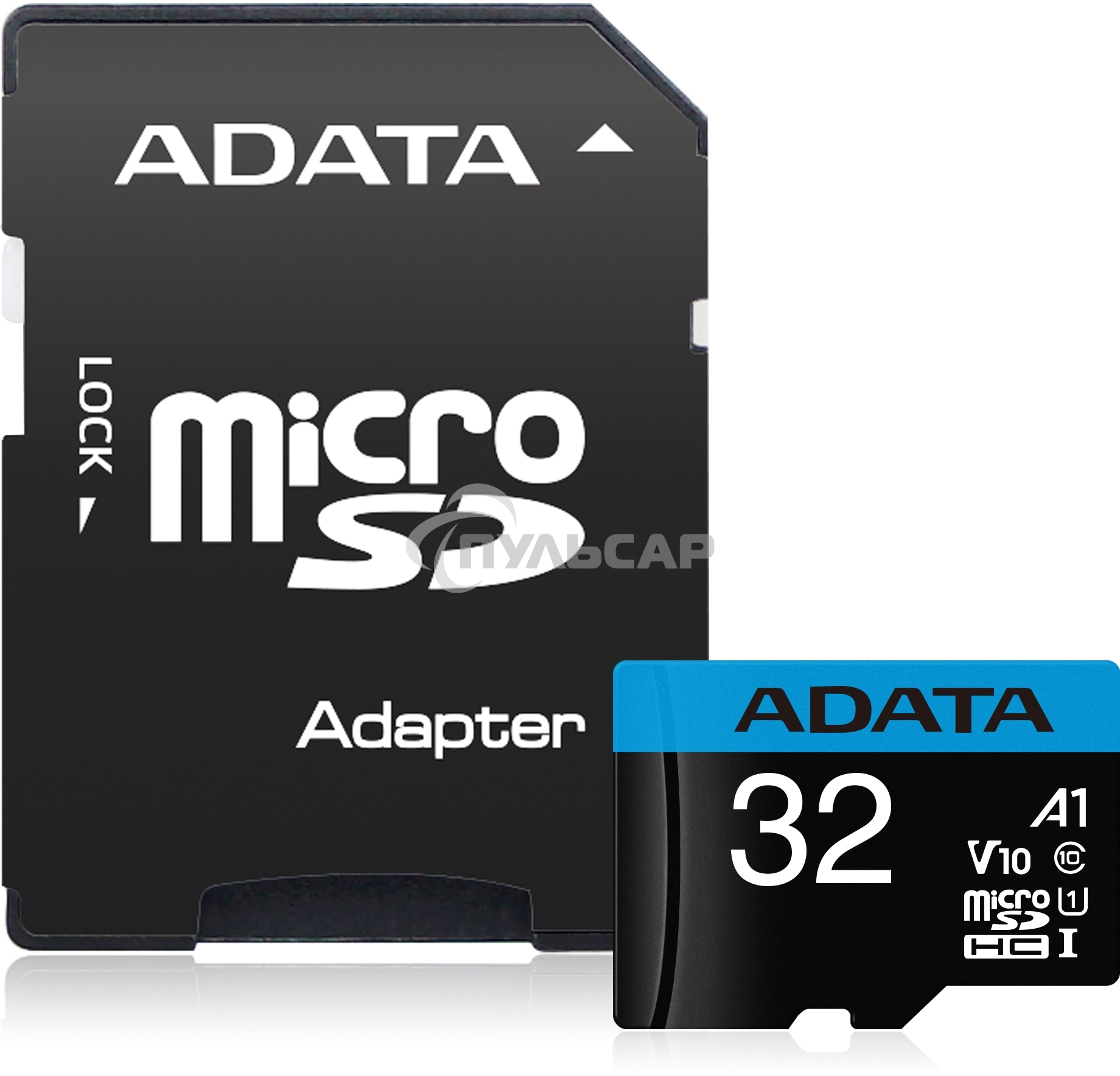 Флеш карта microSD 32Gb ADATA microSDHC Class 10 UHS-I A1 100/20 MB/s (SD адаптер)