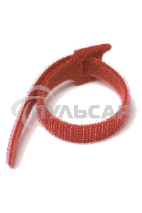Хомут-липучка 210мм, 20 шт., красный