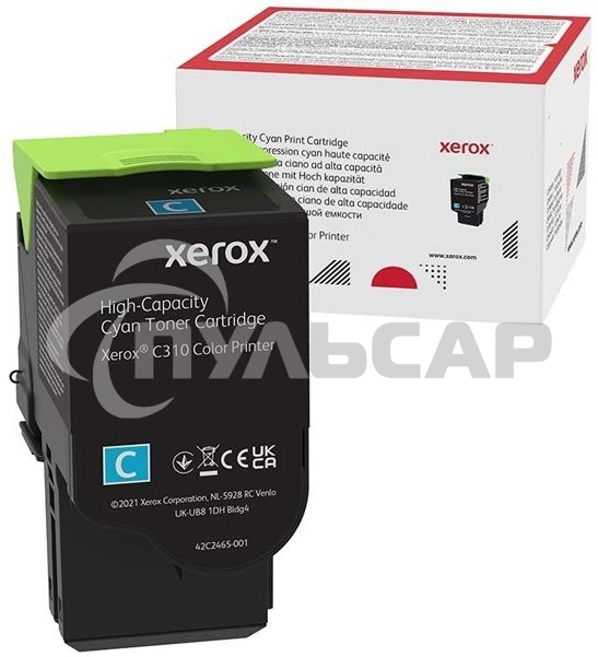 Картридж лазерный XEROX C310 голубой 5,5K (006R04369)