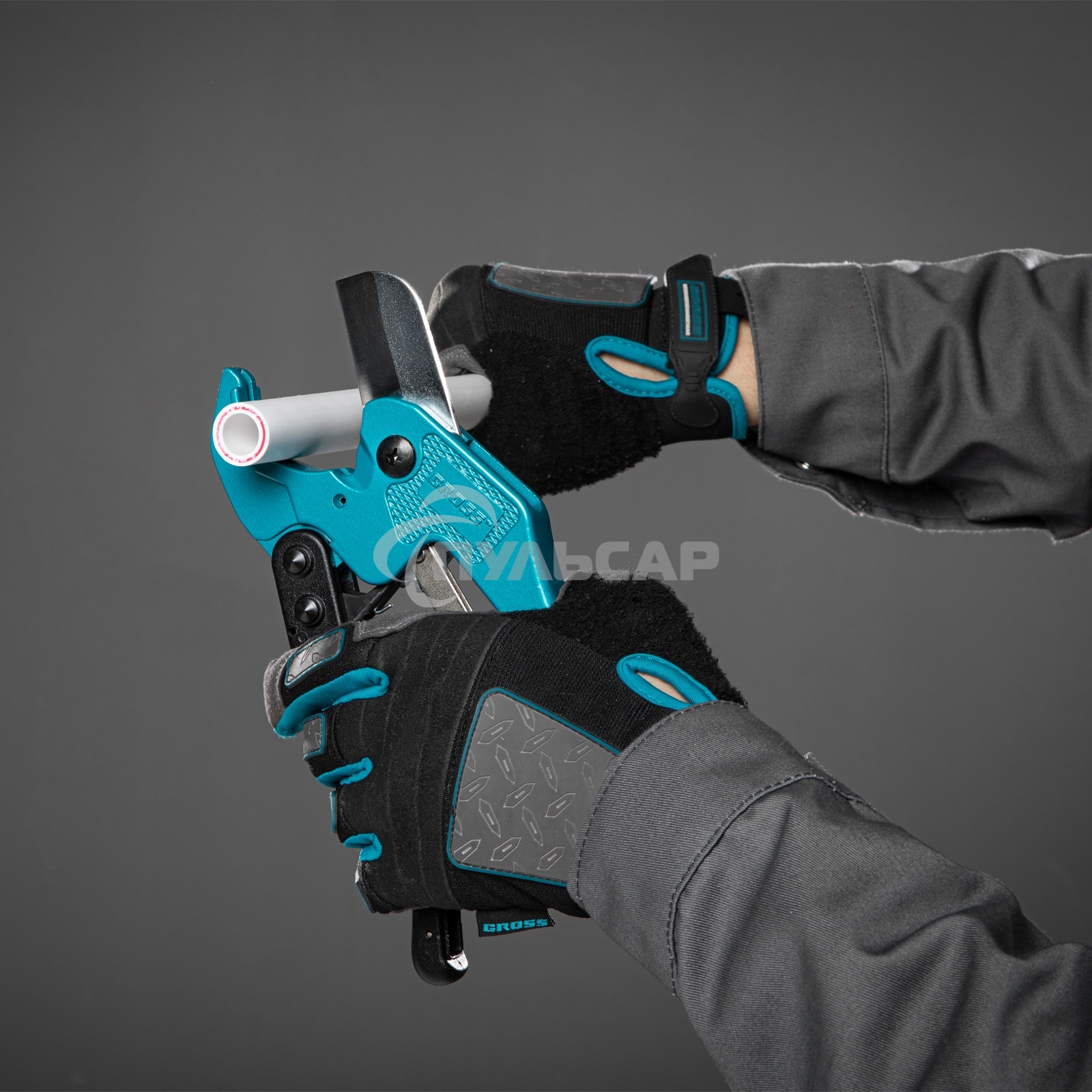 Ножницы для резки изд из ПВХ GROSS 78424универсальные, d до 42мм, порошковое покрытие рукоятки