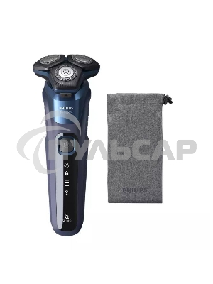 Электробритва роторная Philips S5885/10 реж.эл.:3 питан.:аккум. темно-синий